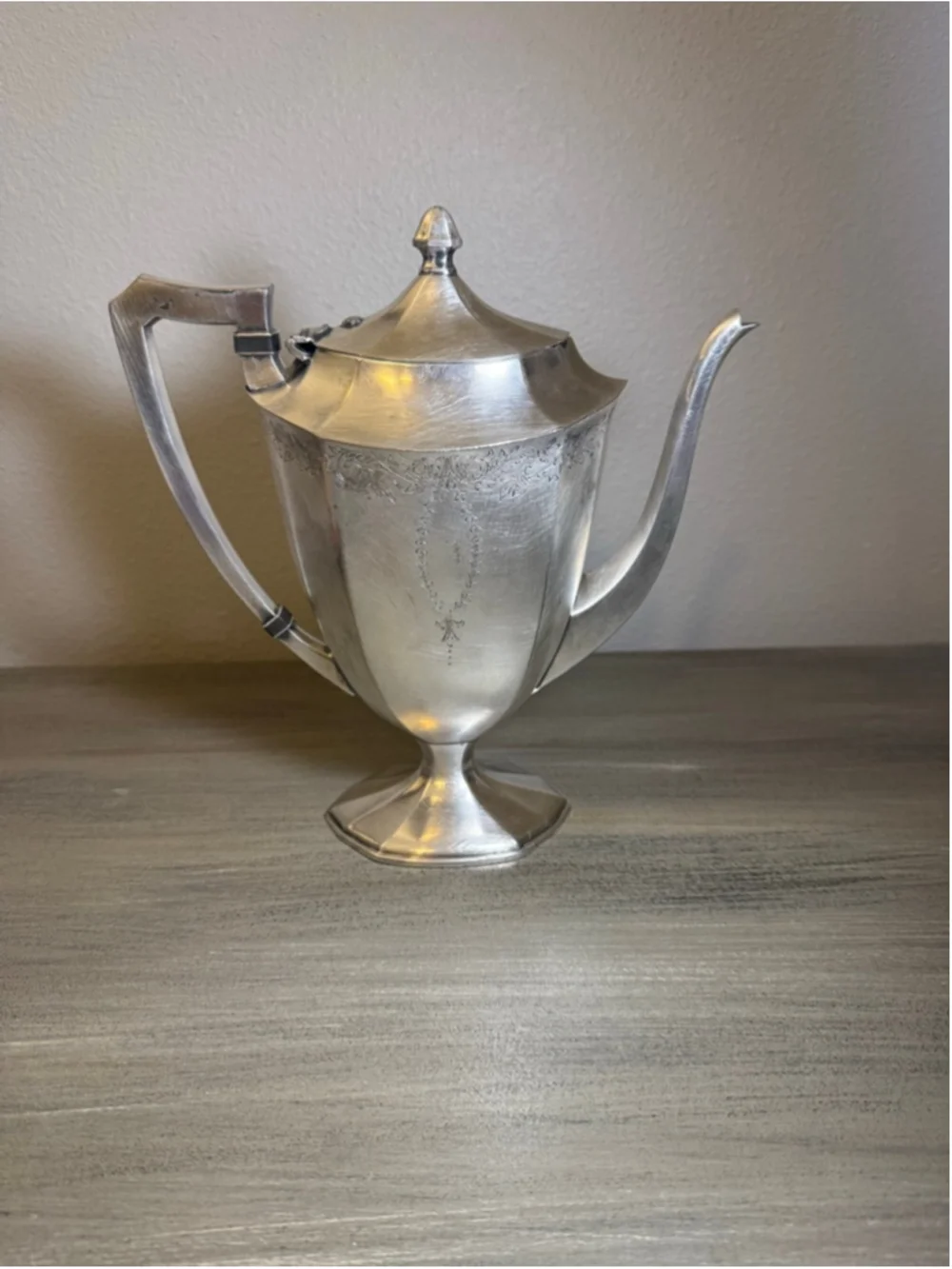 Vintage International Silver Co Silverplate Coffee Pot Urn Style Mid Century USA